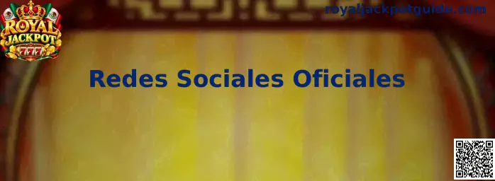 Guía visual para identificar las Redes Sociales Oficiales de Royal Jackpot