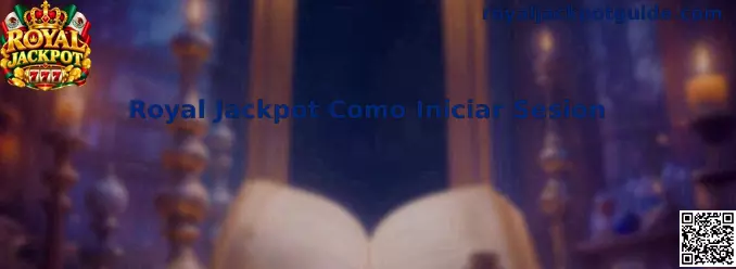 Referencia visual del tutorial para iniciar sesión en Royal Jackpot