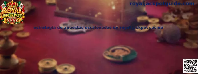 Imagen introductoria sobre la estrategia de apuestas escalonadas en Royal Jackpot Casino