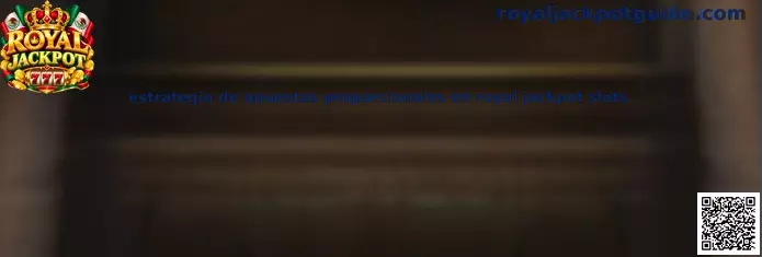 Imagen ilustrativa de una estrategia de apuestas proporcionales para administrar el presupuesto en Royal Jackpot slots
